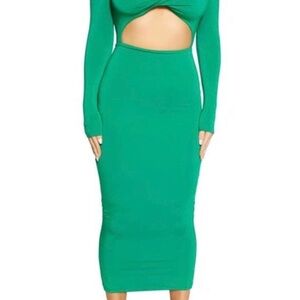 knee length dresses for ladies Naked Draped Sleeve Maxi Dress  Naked Wardrobe